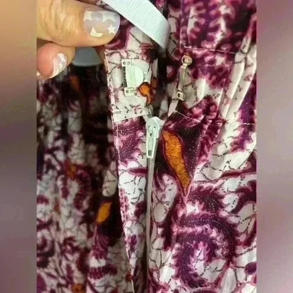 NWT Charina Sarte Ibiza Paperbag Waist Printed Pants Size Large $224 MSRP - Picture 10 of 11